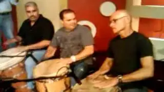 Douglas Candelario y Alfonso Aleman junto a Chivo Loco en Pegate al Mediodia