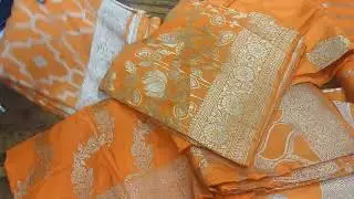Needle craft crape georgette mysore silk