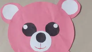 Cut and Easy Paper Teddy Bear craft/ Pink day Celebration in The School/ Easy Papercraft #papercraft
