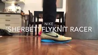 Nike Flyknit Racer 'Sherbet' Colourway Quick ON Feet