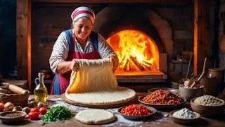 Wood-Fired Bread in an Azerbaijani Village 🇦🇿 | Ancient Baking Traditions