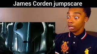 Cyberman turns into James Corden. (very scary)