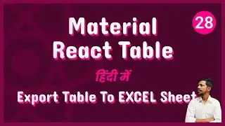 Material React Table V2 - Export Table to EXCEL Sheet File [28]