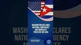 Trump declares a national emergency and increases pressure on Cuba. #immigration #jesusreyeslaw