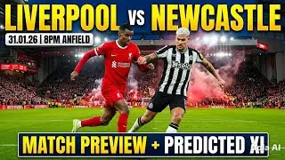 Liverpool v Newcastle Match Preview & My Predicted Starting XI 31.01.16.