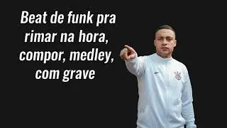 Beat de funk pra rimar na hora, compor, medley, com grave