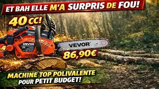🪵🔥😱 Cette tronçonneuse VEVOR (40cc) à moins de 90€ m’a BLUFFÉ ! 💥💶🪚