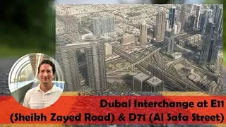 Dubai Interchange [View from Burj Khalifa] E11 (Sheikh Zayed Road) & D71 (Al Safa Street)