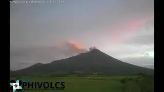 Time-lapse footage captured today reveals multiple ash emission events from the Kanlaon Volcano.