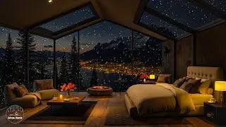 February Jazz Tunes For A Relaxed Mood - Soft Jazz Instrumental & Fireplace Sound In A Cozy Bedroom