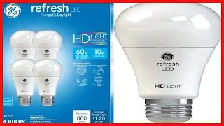 Great product -  GE Refresh LED Light Bulbs, 10 Watts (60 Watt Equivalent) Daylight HD Light, Medium