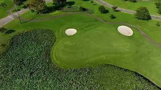 Fancourt Hotel and Country Club Estate - drone aerial video - Outeniqua Hole#04