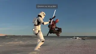 Ohhh no. Not a Jedi. Not a Jedi!! | Star Wars Short #Rokoko #mocap #cinema4d #houdini