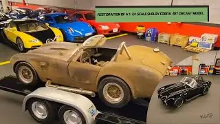Restoration of a 1:24 scale Shelby Cobra 427 diecast model #carmodel  #repair #model #shelby