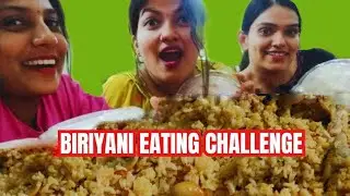 BIRIYANI EATING CHALLENGE 😜തിന്നു തിന്നു ഒരു വഴിയായി Guys🤣 #friends #fun  #eatingchallenge #biriyani