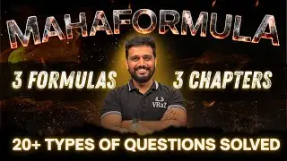 MAHAFORMULA: 3 Formulas That Cover 3 Chapters | 20+ JEE Question Types Solved #vrazacademy