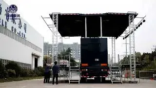 Hydraulic Expandable Mobile Stage Trailer 40ft