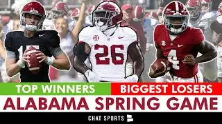 Alabama Football Spring Game Winners & Losers Ft. Jalen Milroe, Ty Simpson, Jam Miller & Red Morgan