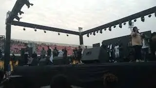Shatta Wale performing at dawn at Freedom Wave Concert 2021