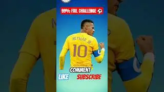 Neymar Jr Jersey Number 10 Impossible Stop Challenge 😱⚽ | 99% Fail | #Shorts#football #neymar