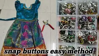 Meesho Premium Snap Buttons Easy To Operate#How To Use Sanp Buttons#Zas Travelling Food & Views