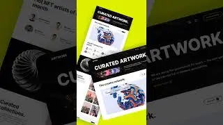 Exploring NFT Website Design | Where Art Meets Blockchain #nft #uiux