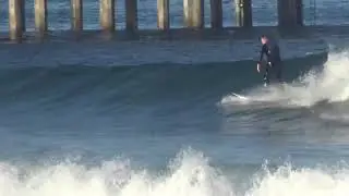 Surfing Scripps Pier