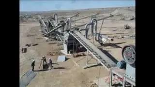 Complete dolomite processing plant, jaw crusher, stone crushers