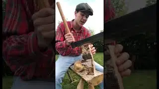 Why use a Froe instead of an Axe #woodworking #satisfying #shortvideo #axe