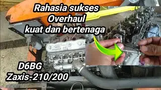Tanpa ribet Setting valve/klep kuat dan bertenaga || Izusu D6BG hitachi zaxis 210/200