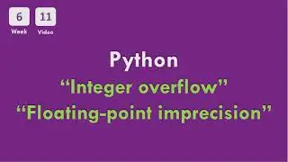 [6-11] CS50x In Arabic - Python (Integer overflow & Floating-point imprecision)