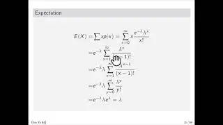 Random variable -- Poisson distribution