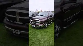 Dodge Trucks at Fins and Chrome Show #dodgetrucks #dodgeram #carshows #hoggmotorsport