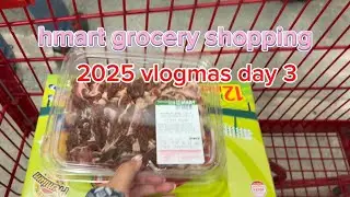 hmart shopping for snacks + grocery vlog 