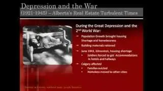 Alberta Real Estate History Part 3 1921-1945
