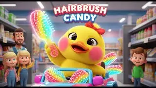 Funny Duck Lyly: Shopping Adventure & Rainbow Hairbrush Candy