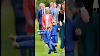 Prince Louis Laugh on George dance step #princesscatherine #princelouis #princegeorge #royalfamily