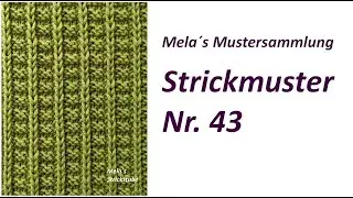 Strickmuster Nr. 43 - Muster in Reihen stricken