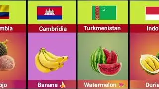 National Fruits of Different Countries | Amazing World Facts 🍎🌍