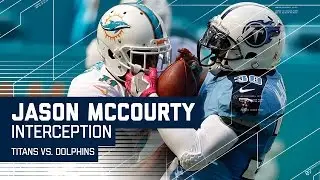 Jason McCourty Rips Ball Away for INT & Titans Score FG | Titans vs. Dolphins | NFL