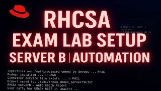 Настройка среды для домашнего лабораторного экзамена RHCSA на сервере B | Полная автоматизация пр...