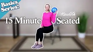 Senior Fitness 15 Minute Seated Workout For Beginners With Air Ball | Basics Series