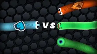PEWDIEPIE vs JACKSEPTICEYE , JELLY , KWEBBELKOP - Slither.io Gameplay