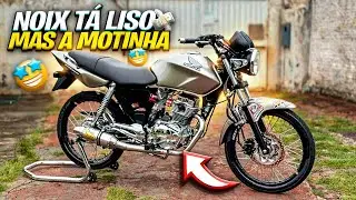 TAMPAS DO MOTOR BACALHAU E PEDALEIRAS DE 160 CROMADOS NA 150 [ MOTO FICOU LINDA ] 😍