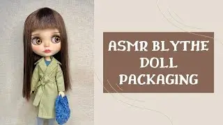 ASMR packaging! My latest custom Blythe doll's packaging! With thermal label maker from Niimbot!