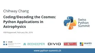 Chihway Chang &ndash; Coding/Decoding the Cosmos &ndash; SPS16