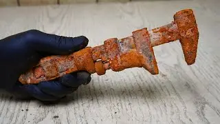 Restoration of a rare 60 year old antique adjustable wrench