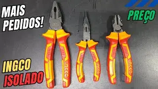 Alicates VDE isolados INGCO - Ótimo preço e bem afiados!