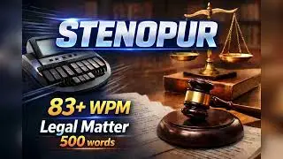 83+ WPM || Legal Matter english steno dictation