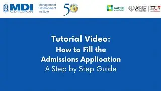 MDI Application Form Filling Guide 2024-26